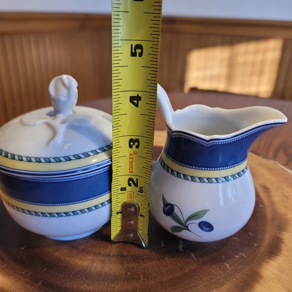 VTG Hutschenreuther Medley German Creamer and Lidded Sugar Bowl - Picture 13 of 13